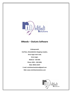BNeeds – OutLets Software