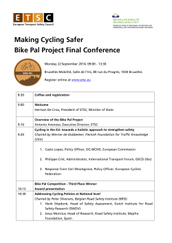 Making Cycling Safer Bike Pal Project Final Conference