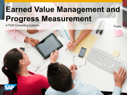 Earned Value Management and Progress Measurement