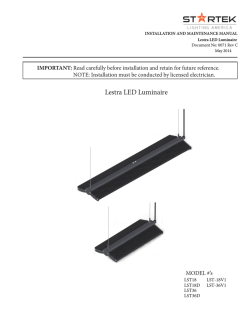 Installation - StarTek Lighting America