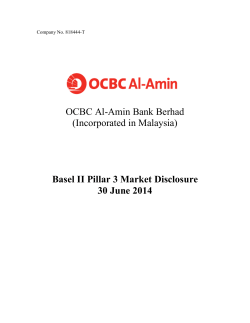 Basel II Pillar 3 Market Disclosure 30 June 2014