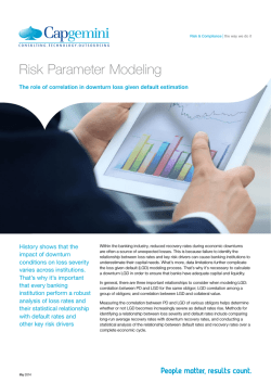 Risk Parameter Modeling