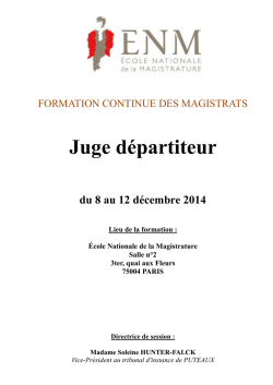 Juge d&eacute;partiteur
