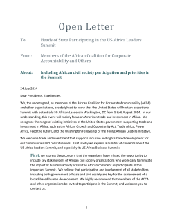 Open Letter - Global Rights