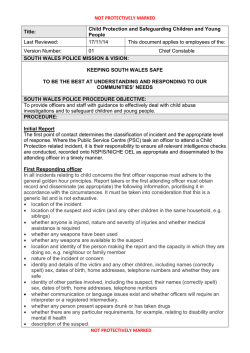 Procedure - South Wales Police
