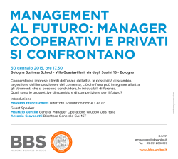 ManageMent al futuro: Manager cooperativi e privati si confrontano