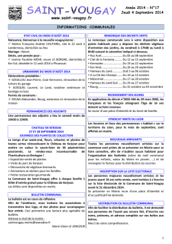 N°17 - 04 septembre - Saint