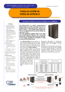 VDD2-H-4TPW/TPOE modem pont VDSL POL and POE (En)