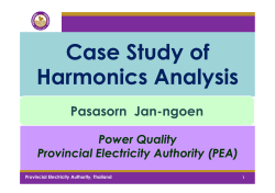 Case Study of Harmonics Analysis