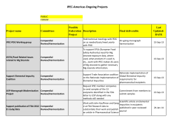 IPEC-‐Americas Ongoing Projects