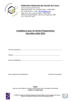Candidature Intervilles 2016
