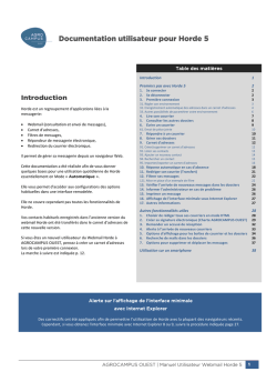 Documentation utilisateur pour Horde 5 - CAS