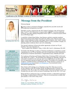 The Link - Michigan Dietetic Association