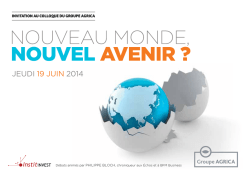 Intervention Pierre Sabatier au colloque Agrica