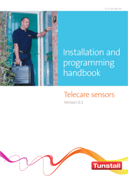 Quick installation and programming handbook