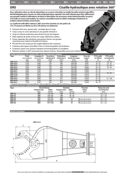 DRS Cisaille hydraulique avec rotation 360&deg;