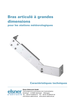 Fiche Technique Bras Articulé grand
