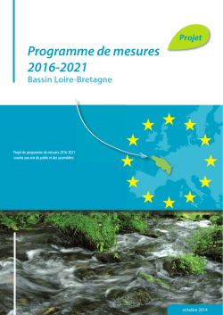 Projet de Programme de mesures 2016-2021