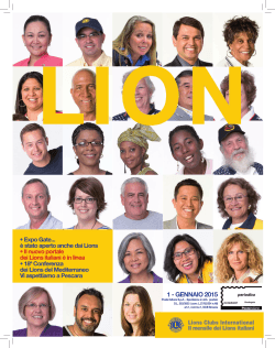 1 - GENNAIO 2015 - Lions Club International