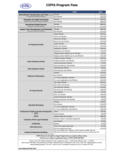 Education Price List (Updated June 2014)