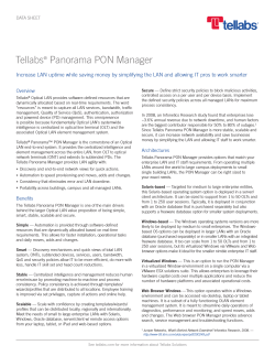 Tellabs Panorama PON Manager