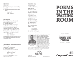 Poems in the Waiting Room Volume II ()