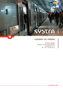Dossier de presse 2014