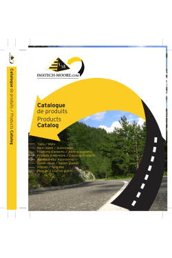 Catalogue de produits Products Catalog - Imatech