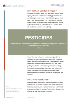 GHM Pesticides Brief 2014