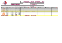 Horaires de d&eacute;part
