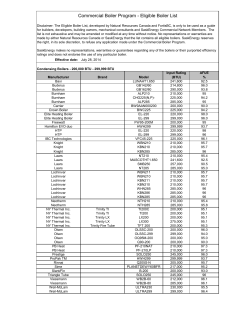 Eligible Boiler List_27July2014