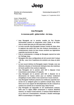 Dossier de Presse Jeep Renegade