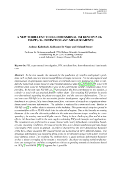 a new turbulent three-dimensional fsi benchmark fsi-pfs-3a