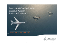 Rencontre DGA PME MOI Dassault Aviation Toulon le 21/10/14