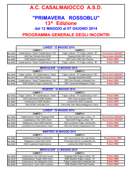 AC CASALMAIOCCO ASD "PRIMAVERA ROSSOBLU"