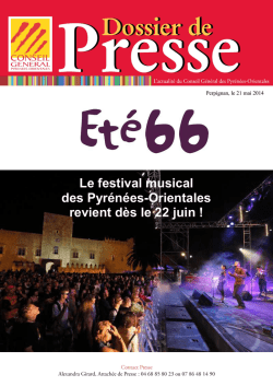 Festival &Eacute;t&eacute; 66 - Conseil g&eacute;n&eacute;ral des Pyr&eacute;n&eacute;es