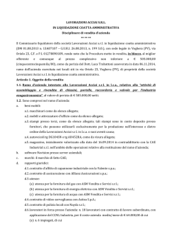 Disciplinare di Vendita