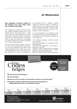 In Memoriam - Thierry Marchandise