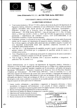 2 1 AGO. 2014 - Università degli Studi di Catania