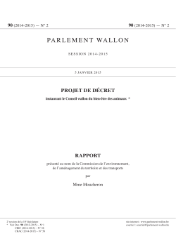 PARLEMENT WALLON - Recherche plein texte