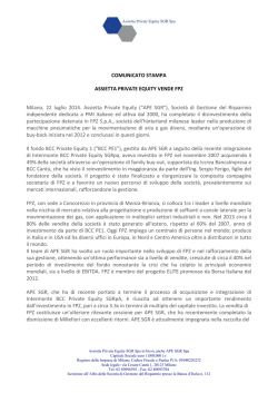 il comunicato stampa