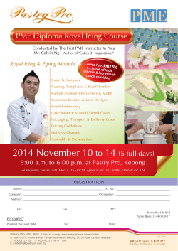 2014-11-10 PME Royal Icing Course - 5 days