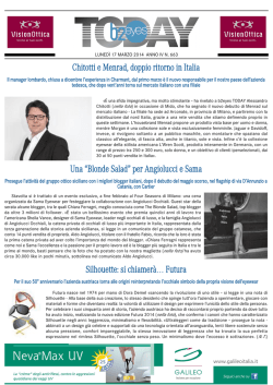Chitotti e Menrad, doppio ritorno in Italia Una “Blonde