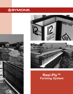 Resi-Ply™ forming system