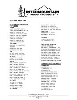 here - Intermountain Wood Products