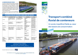 Transport combiné fluvial de conteneurs