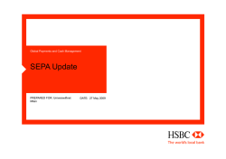 SEPA Update - Universwiftnet
