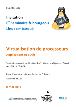 Virtualisation de processeurs - EIA-FR