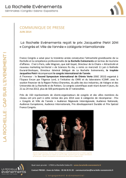 juin 2014 - La Rochelle &Eacute;v&eacute;nements