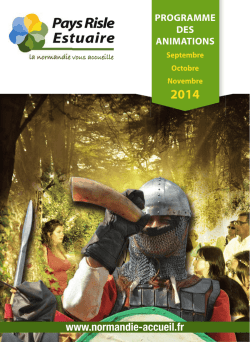 Guide des animations du Pays Risle Estuaire pour les mois de